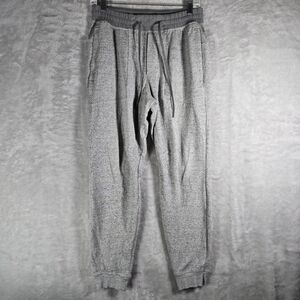 Lululemon At Ease Double-Knit Joggers Mens Size Medium M 28" Textured Light Gray